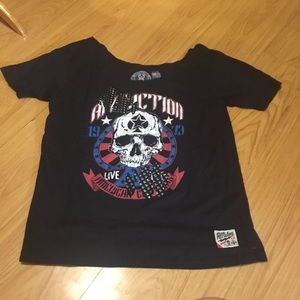 Affliction Skull Shirt Xl
